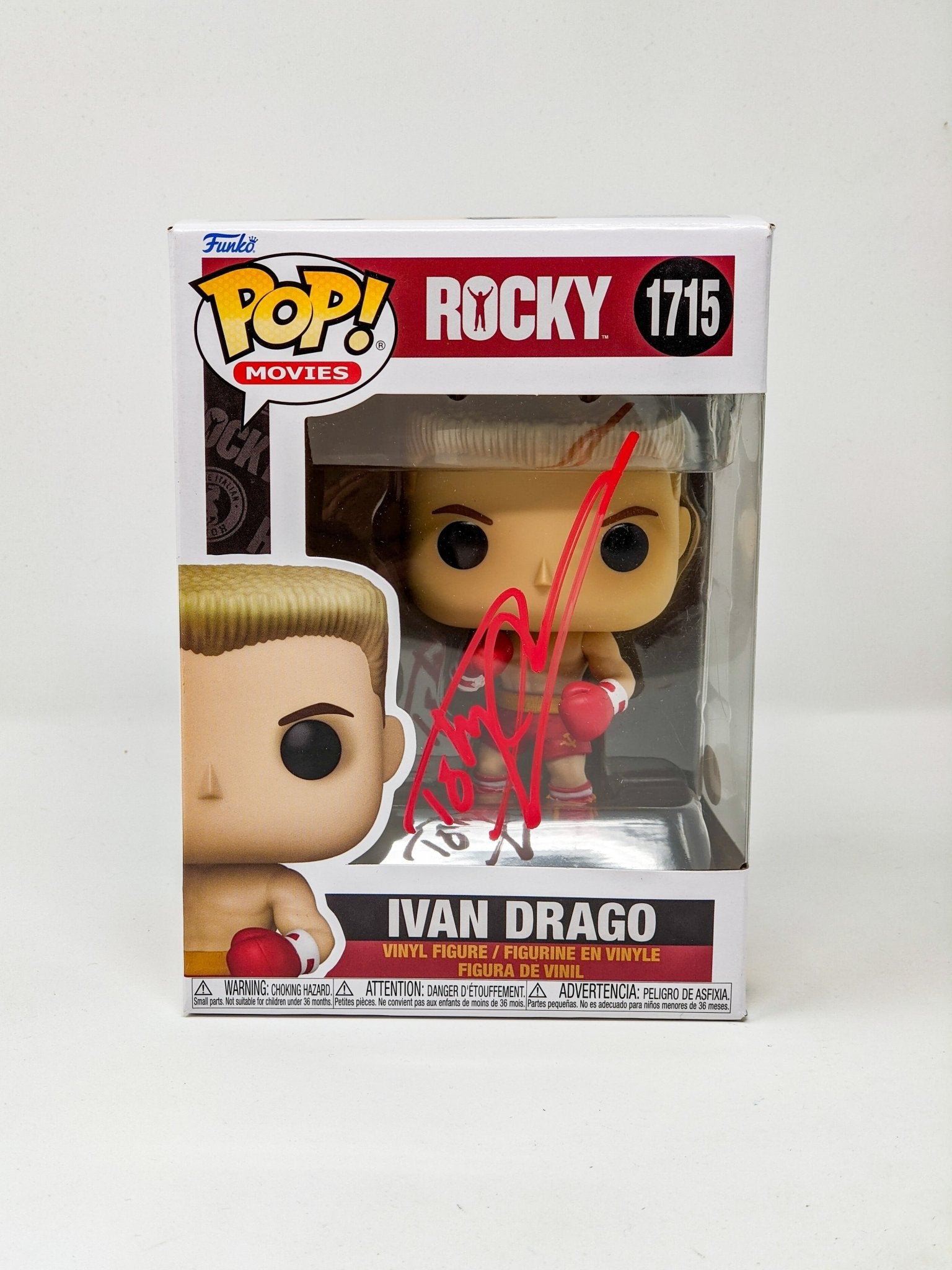 Dolph Lundgren Rocky IV Ivan Drago #1715 Signed Funko Pop JSA Certified Autograph