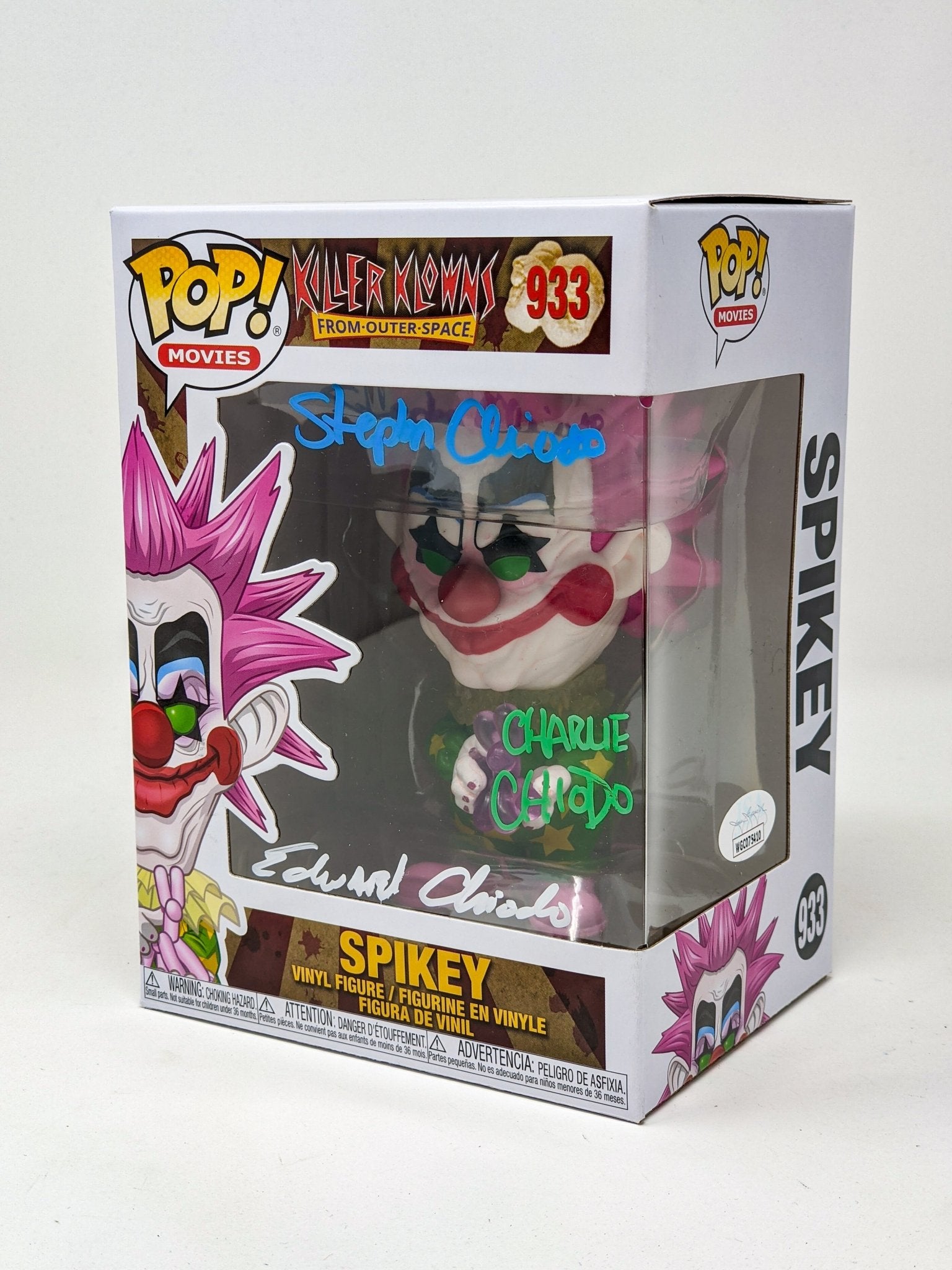 Killer Klowns From Outer Space SPIKEY #933 Funko Pop! Chiodo Bros Signed JSA Autograph