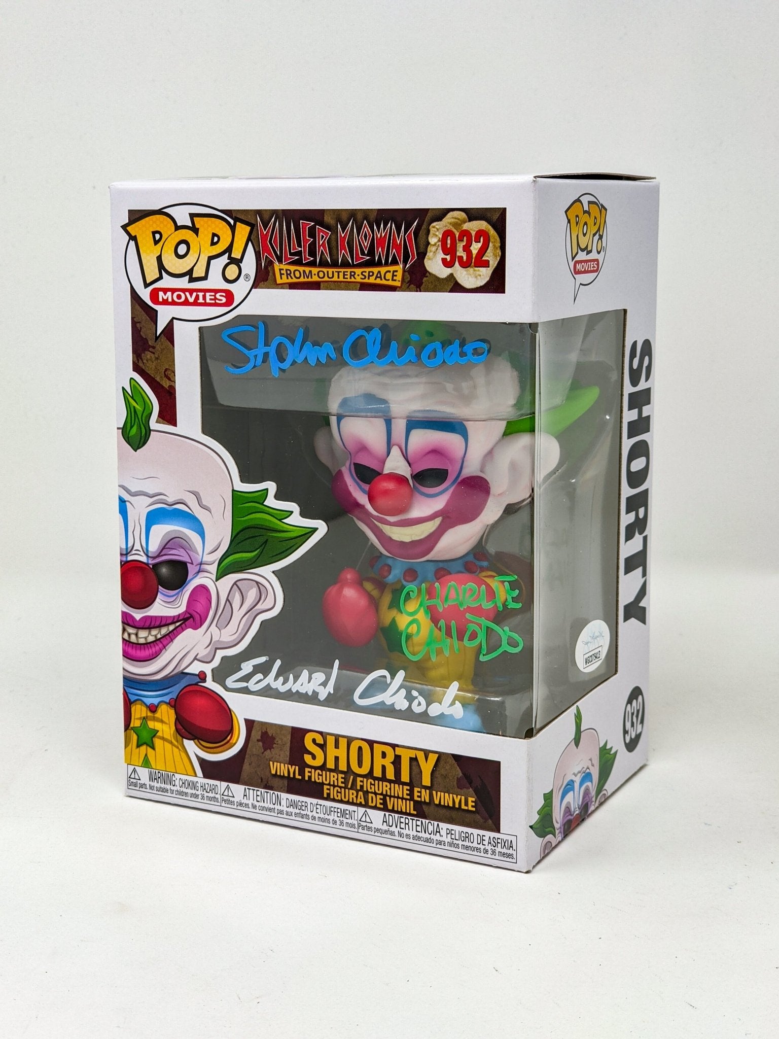 Killer Klowns From Outer Space SHORTY #932 Funko Pop! Chiodo Bros Signed JSA Autograph