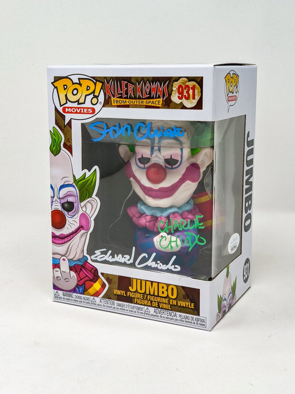 Killer Klowns From Outer Space JUMBO #931 Funko Pop! Chiodo Bros Signed JSA Autograph