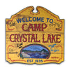 Camp Crystal Lake Sign Signed x5 Mears, Hodder, Graham, Kirzinger JSA Certified Autograph