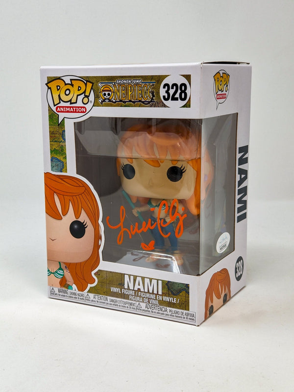 Luci Christian One Piece Nami #328 Signed Funko Pop JSA Certified Autograph