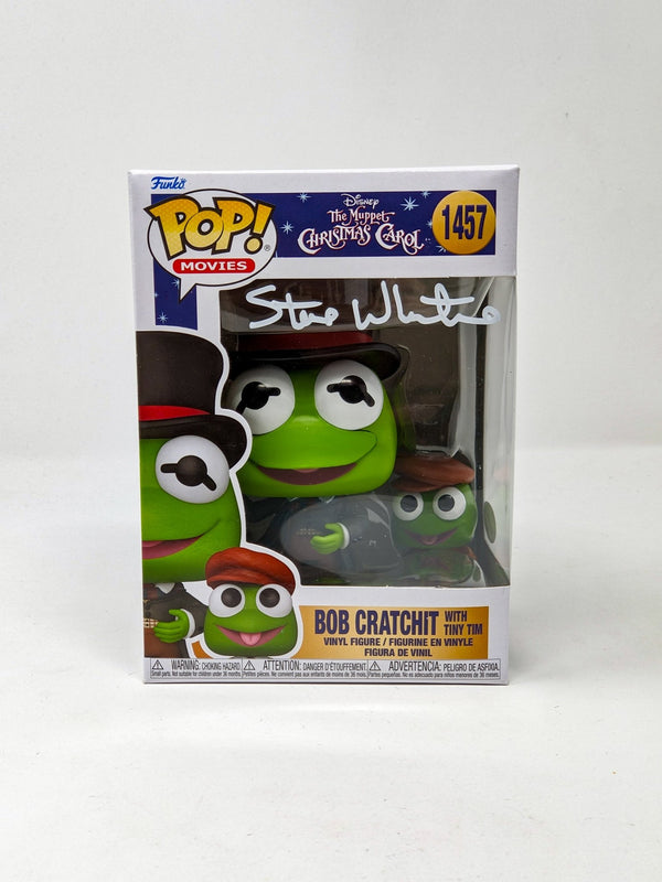 Steve Whitmire The Muppet Christmas Carol Bob Cratchit with Tiny Tim #1457 Signed Funko Pop JSA Certified Autograph