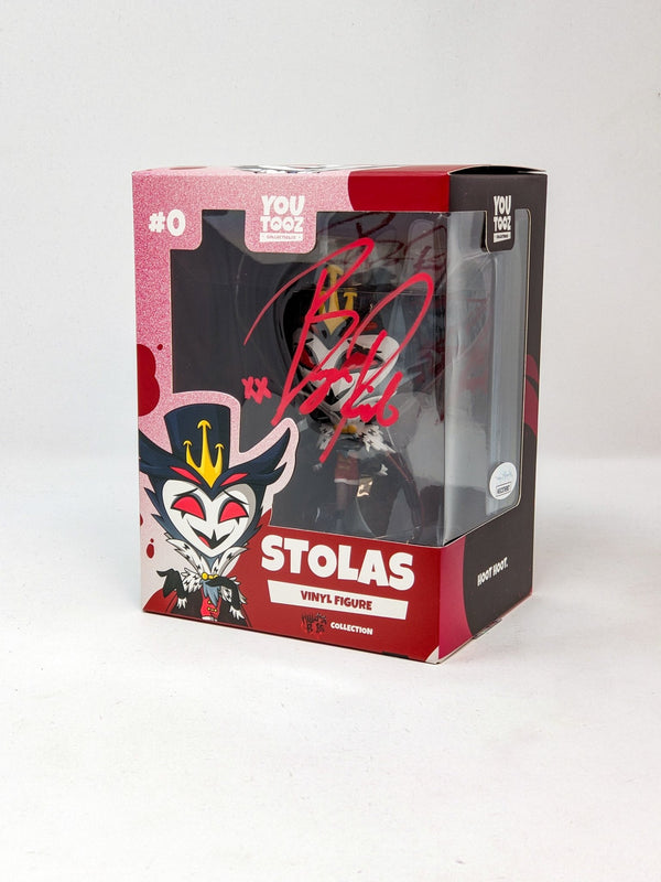 Bryce Pinkham Signed Stolas #0 Helluva Boss YouTooz Vinyl Figure JSA Certified Autograph