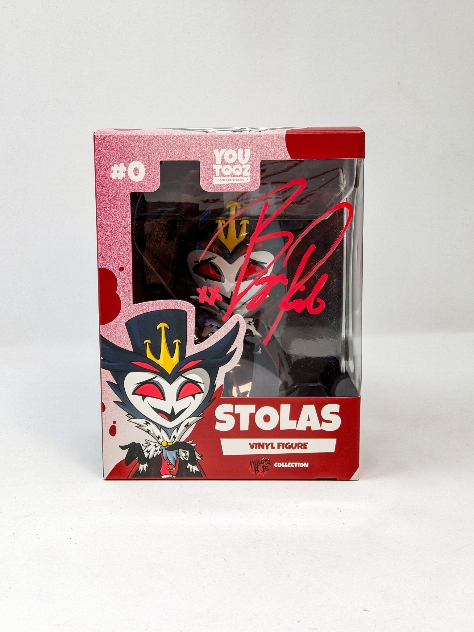 Bryce Pinkham Signed Stolas #0 Helluva Boss YouTooz Vinyl Figure JSA Certified Autograph