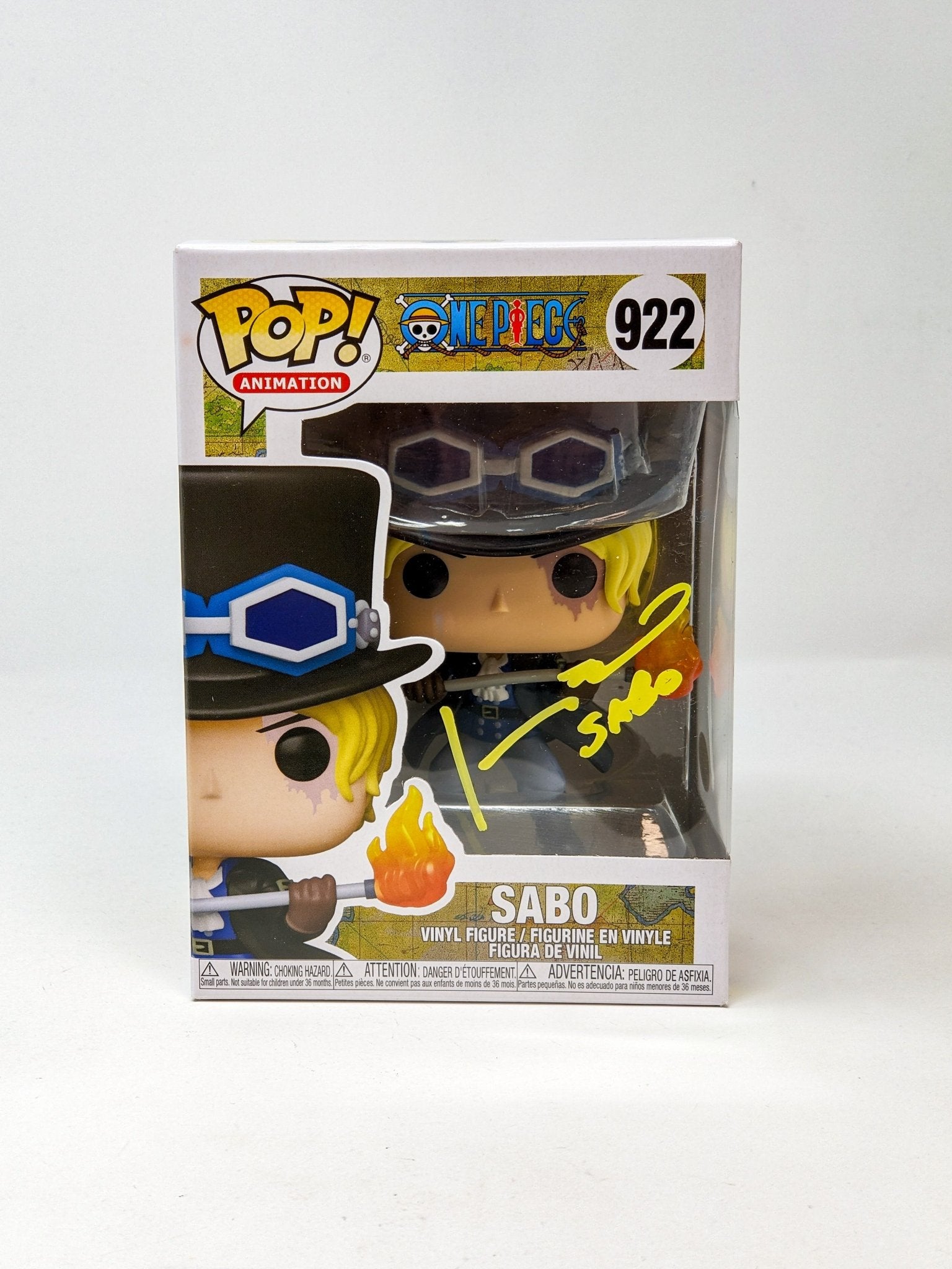 Johnny Yong Bosch One Piece Sabo #922 Signed Funko POP JSA Certified Autograph
