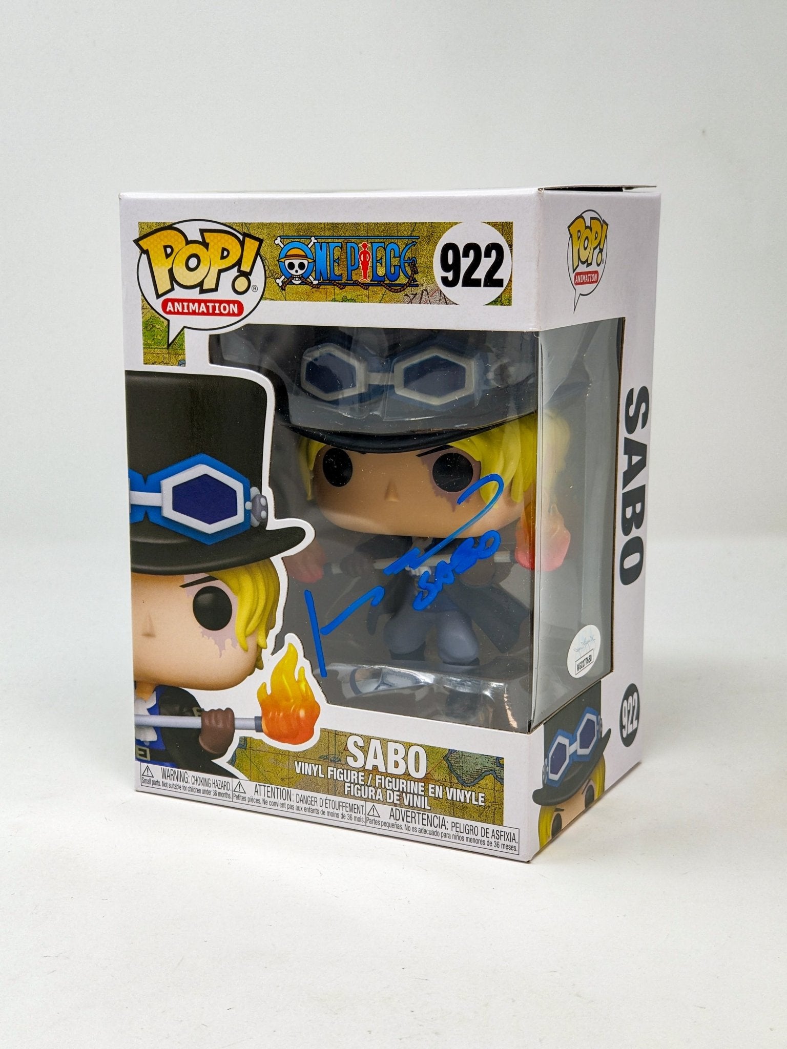 Johnny Yong Bosch One Piece Sabo #922 Signed Funko POP JSA Certified Autograph