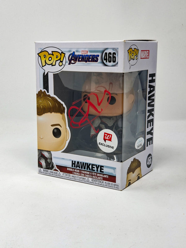 Jeremy Renner The Avengers Hawkeye #466 Signed Funko Pop JSA Certified Autograph