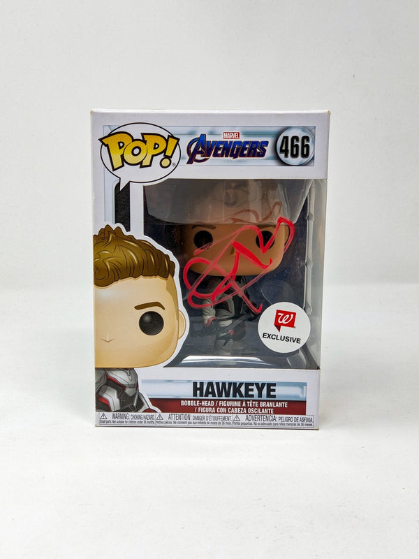 Jeremy Renner The Avengers Hawkeye #466 Signed Funko Pop JSA Certified Autograph