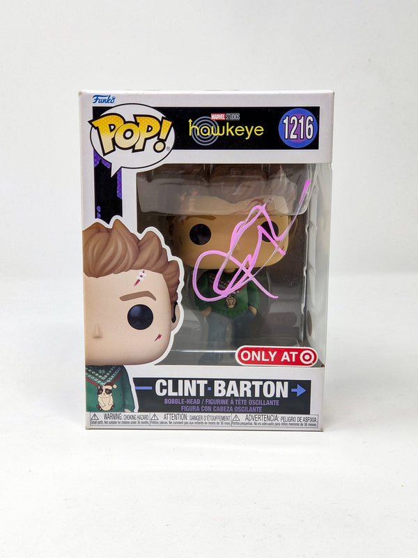 Jeremy Renner Marvel Studios Hawkeye Clint Barton #1216 Signed Funko Pop JSA Certified Autograph