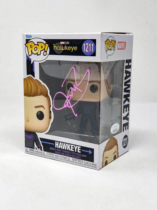 Jeremy Renner Marvel Studios Hawkeye #1211 Signed Funko Pop JSA Certified Autograph