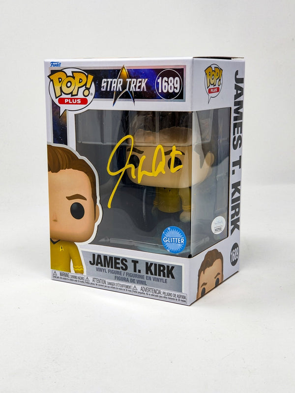 William Shatner James T. Kirk Star Trek #1689 GLITTER Exclusive Signed Funko Pop JSA Certified Autograph