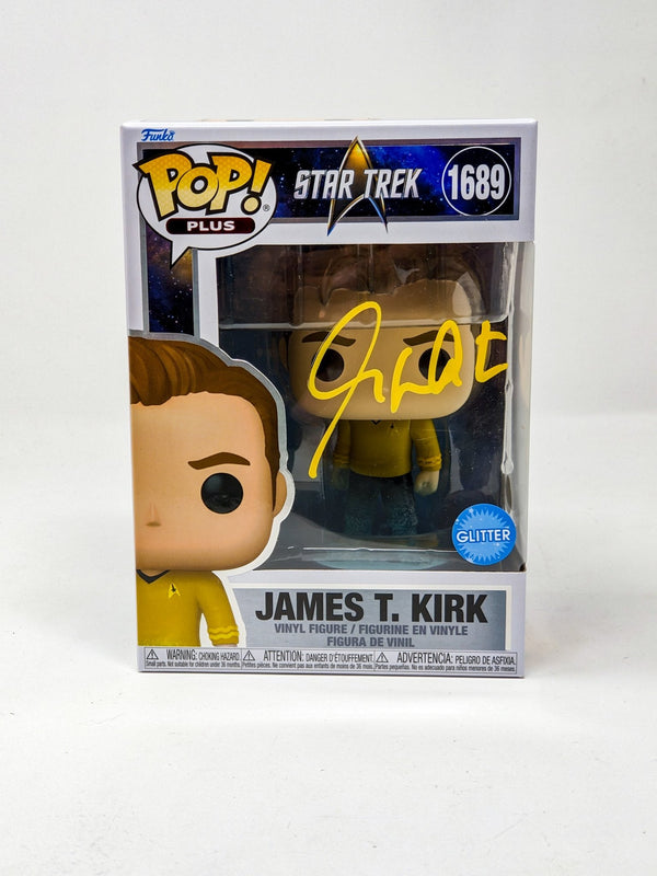 William Shatner James T. Kirk Star Trek #1689 GLITTER Exclusive Signed Funko Pop JSA Certified Autograph