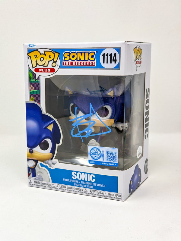 Ben Schwartz Sonic the Hedgehog Sonic #1114 Signed Funko Pop JSA Certified Autograph