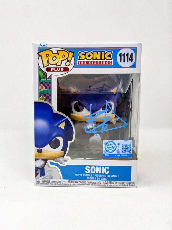 Ben Schwartz Sonic the Hedgehog Sonic #1114 Signed Funko Pop JSA Certified Autograph