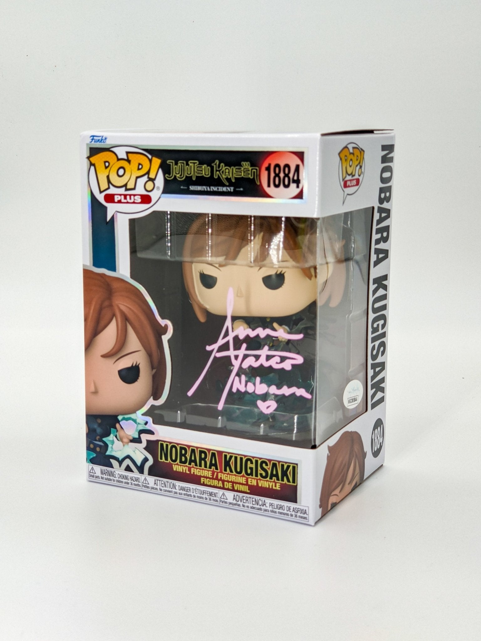Anne Yatco Jujutsu Kaisen Nobara Kugisaki #1884 Signed Funko Pop JSA Certified Autograph