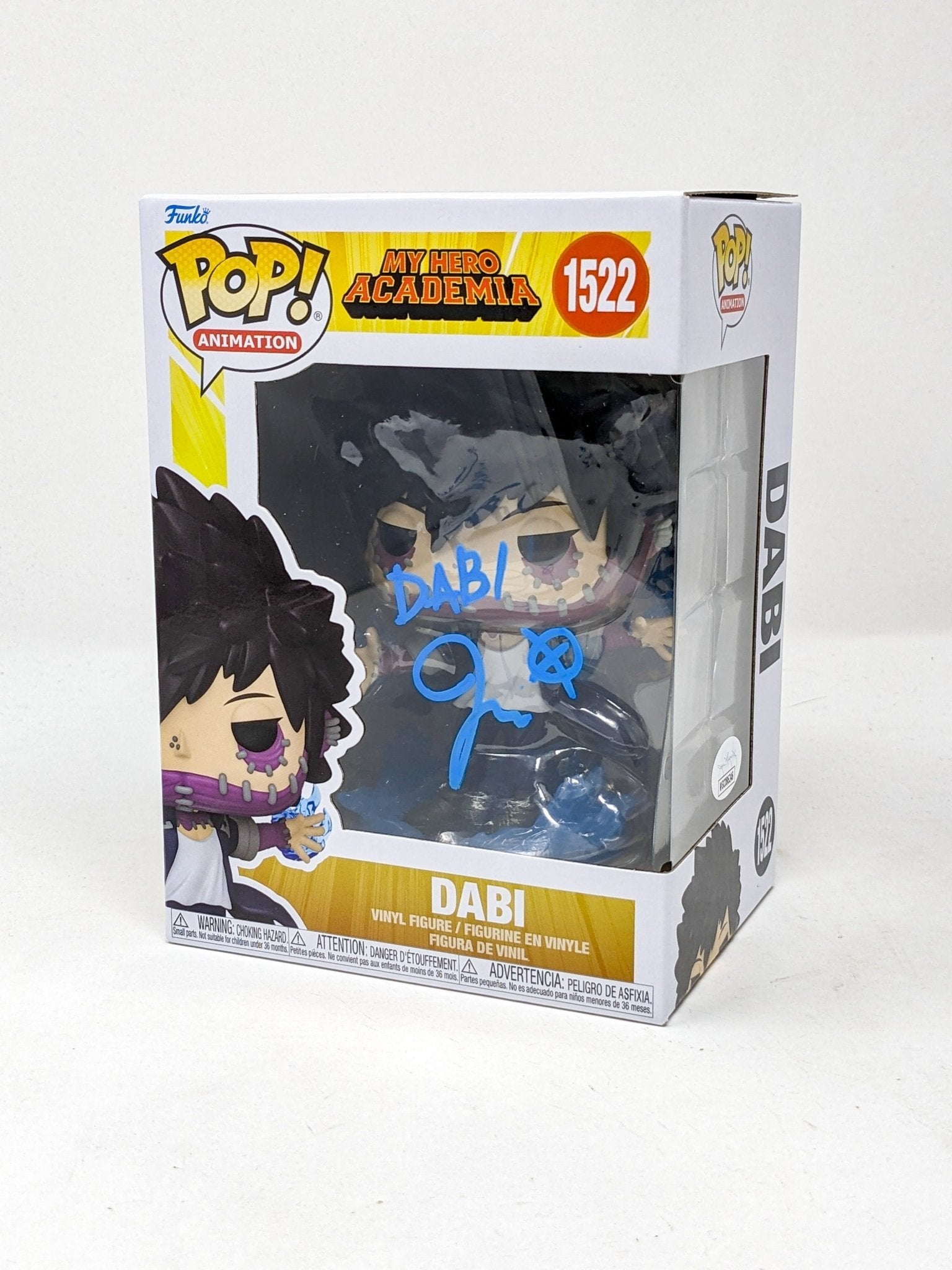 Jason Liebrecht My Hero Academia Dabi #1522 Signed Funko Pop JSA Certified Autograph