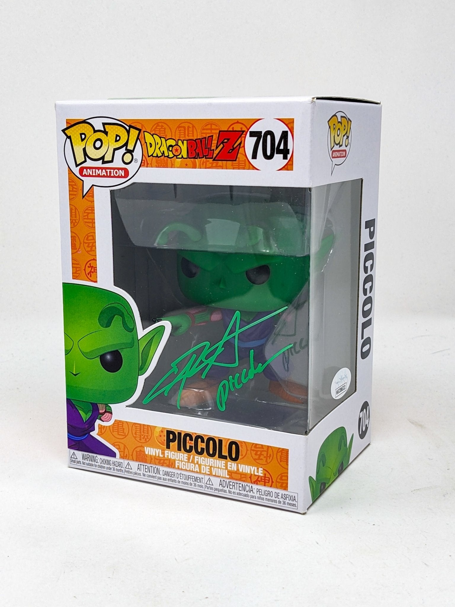 Chris Sabat Dragon Ball Z Piccolo #704 Signed Funko Pop JSA Certified Autograph