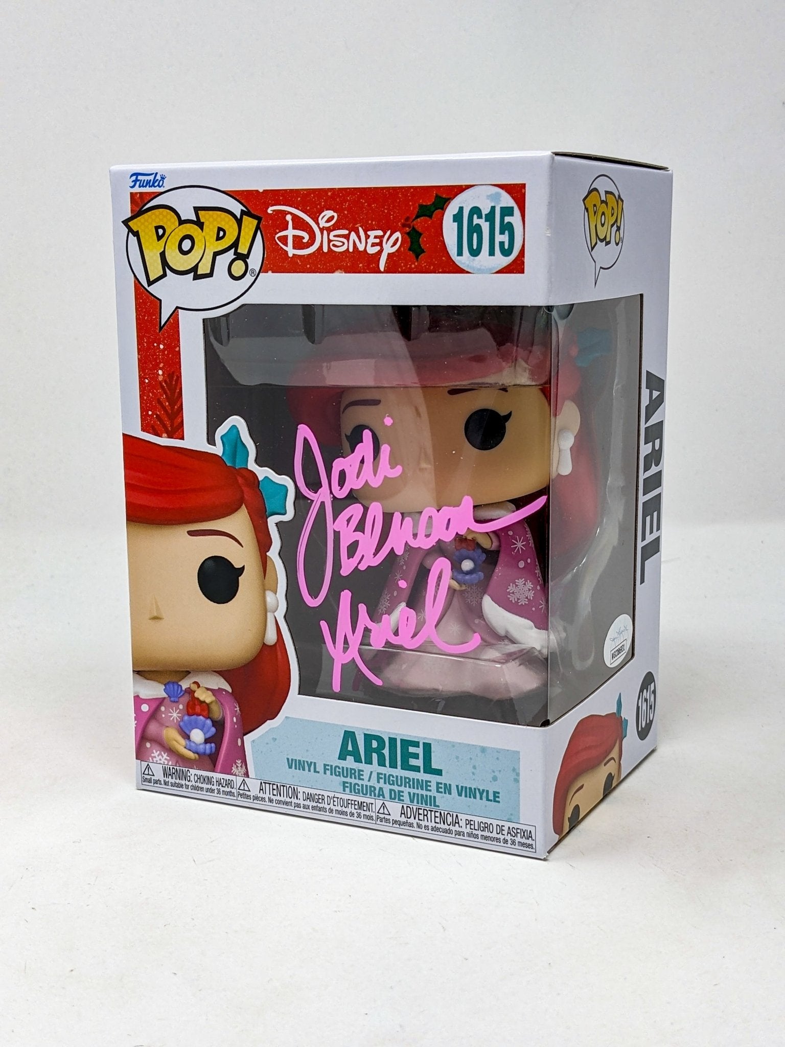 Jodi Benson Disney Little Mermaid Ariel #1615 Signed Funko Pop JSA Certified Autograph