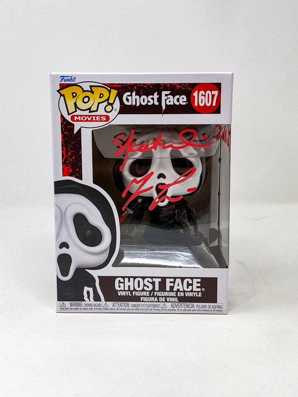 Scream Ghost Face #1607 Funko Pop Cast x3 Signed Lillard, Ulrich, Waddell JSA Certified Autograph