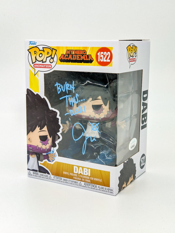 Jason Liebrecht My Hero Academia Dabi #1522 Signed Funko Pop JSA Certified Autograph