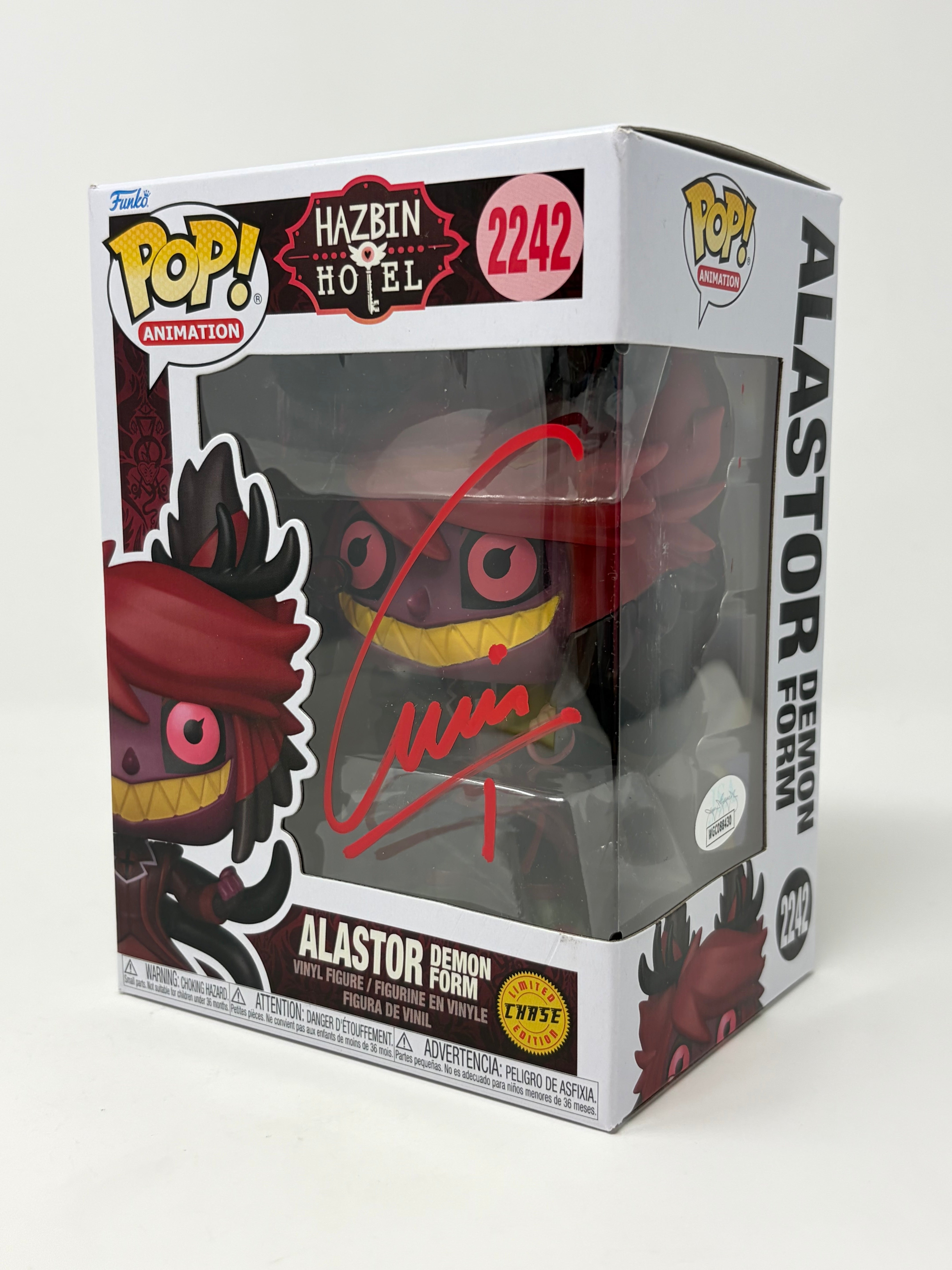 Amir Talai Alastor Demon Form #2242 CHASE Signed Funko Pop JSA Certified Autograph