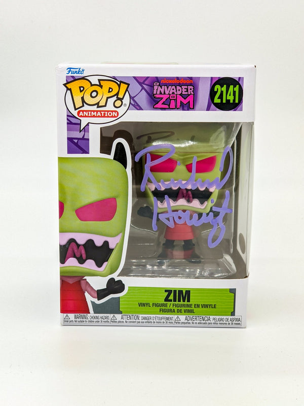 Richard Horvitz Invader Zim #2141 Signed Funko Pop JSA Certified Autograph