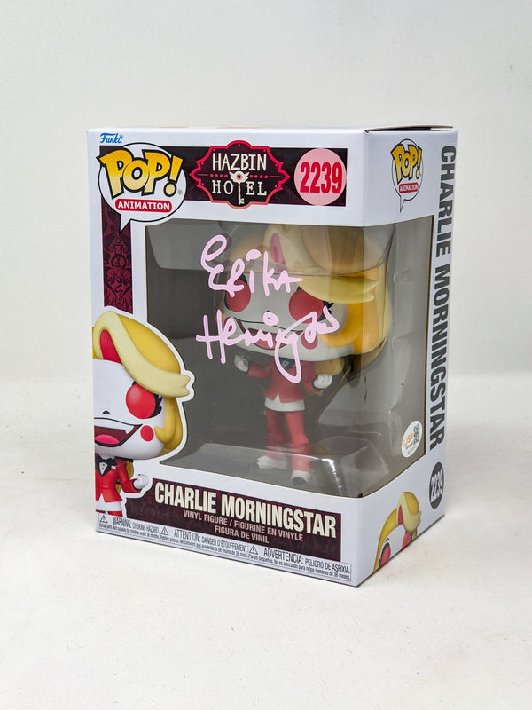 Erika Henningsen Charlie Morningstar #2239 Signed Funko Pop JSA Certified Autograph