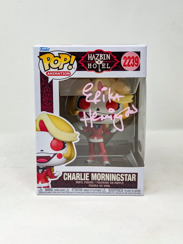Erika Henningsen Charlie Morningstar #2239 Signed Funko Pop JSA Certified Autograph