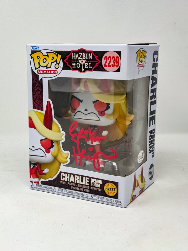 Erika Henningsen Charlie Morningstar #2239 CHASE Signed Funko Pop JSA Certified Autograph