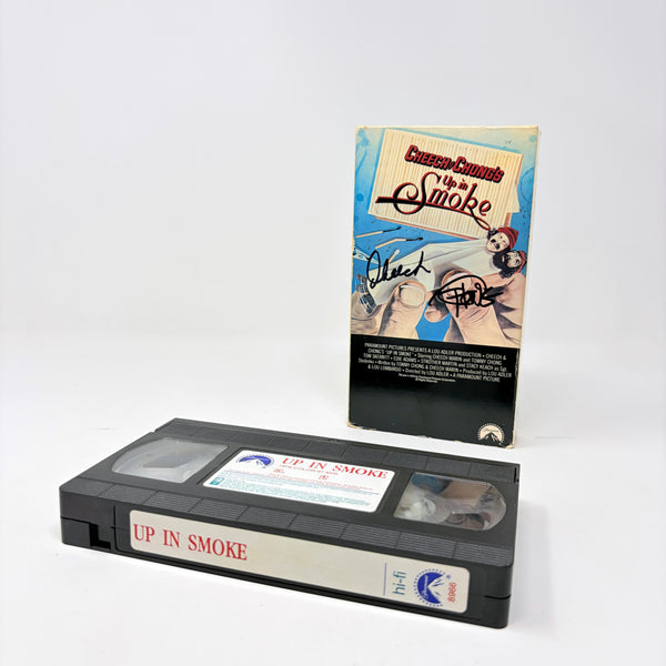 Cheech & Chong Up in Smoke Signed VHS Cover