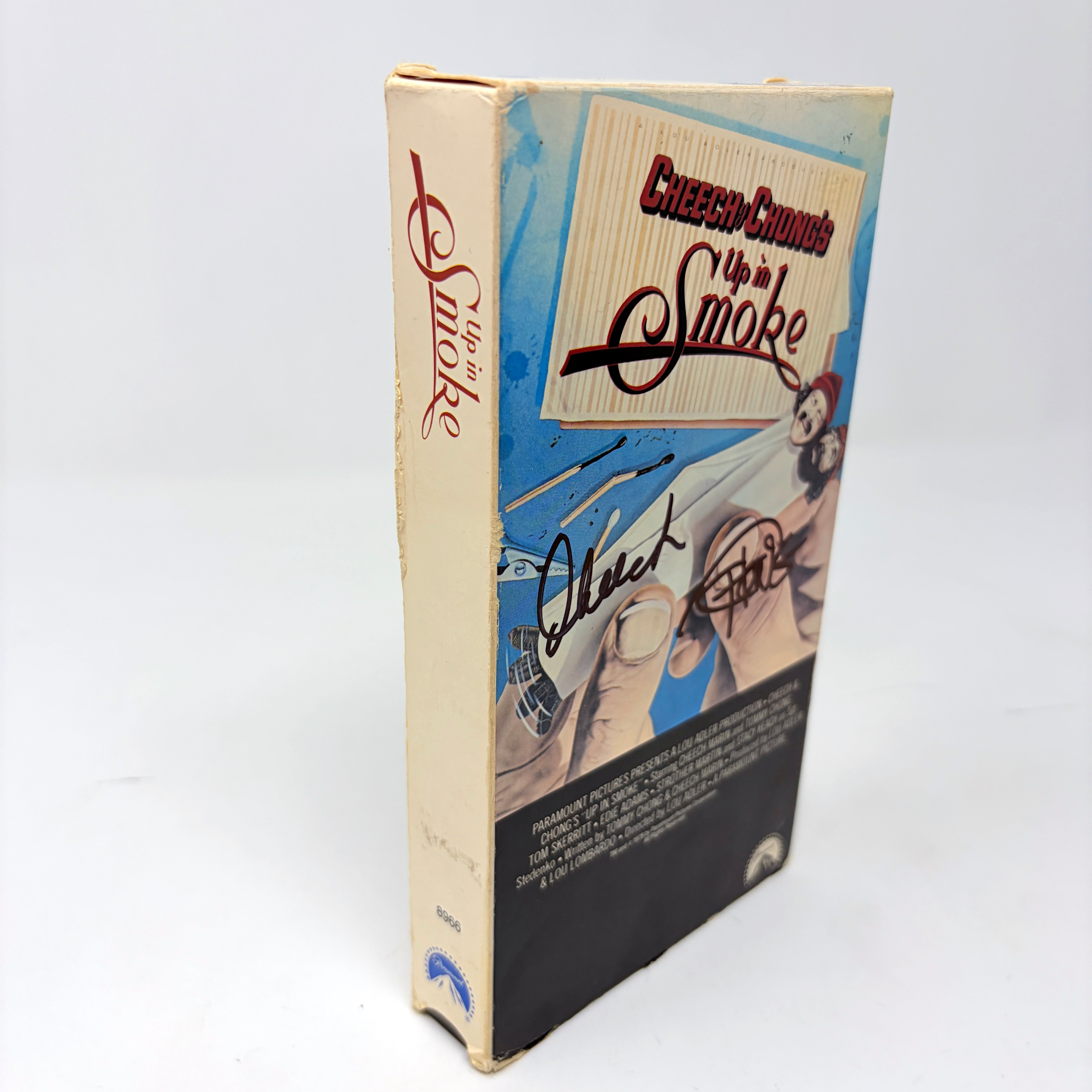Cheech & Chong Up in Smoke Signed VHS Cover