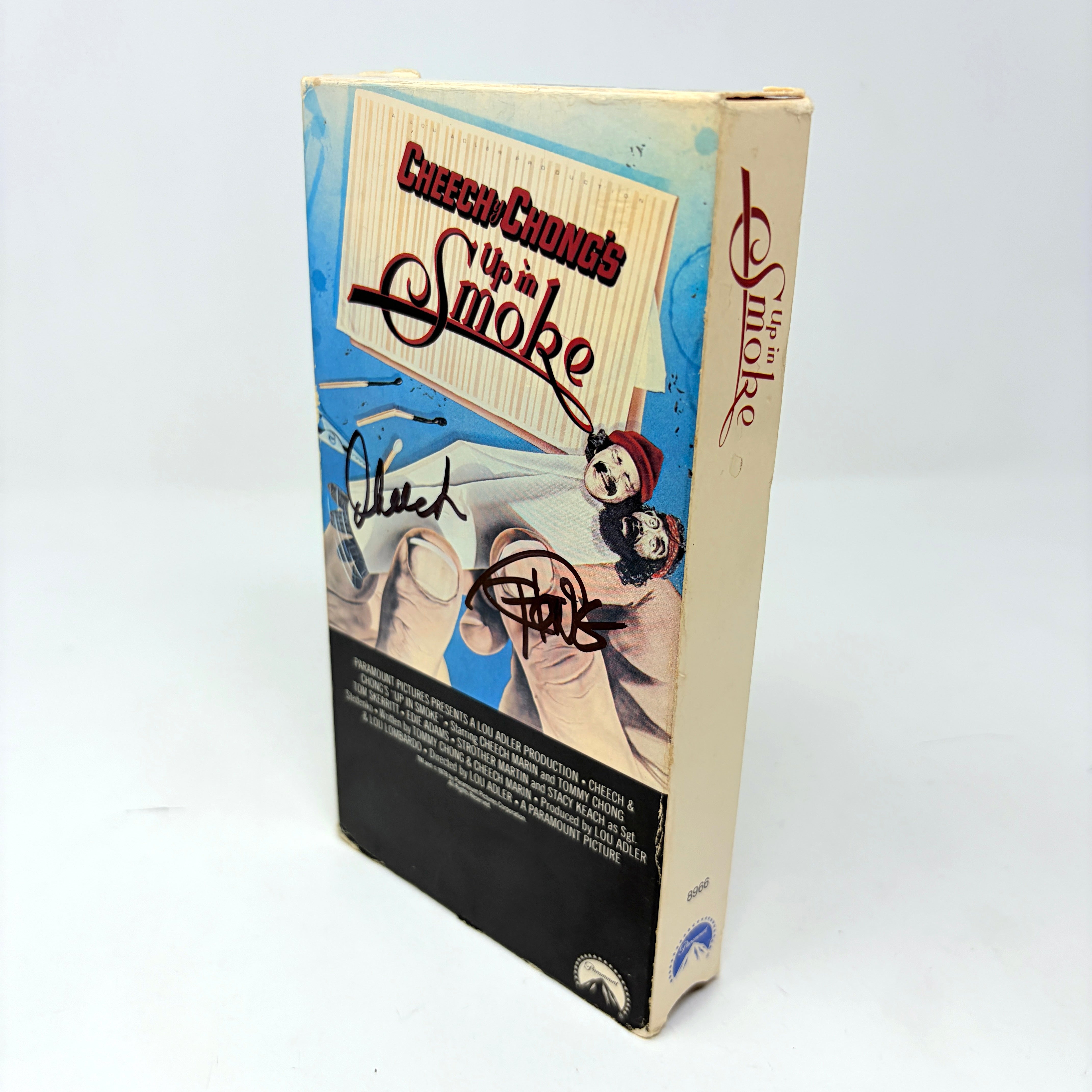 Cheech & Chong Up in Smoke Signed VHS Cover