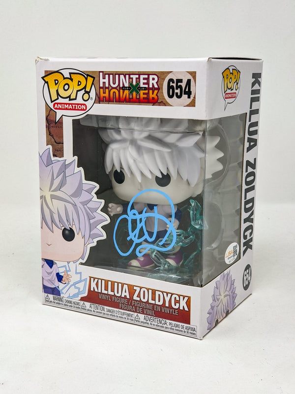 Cristina Vee Hunter X Hunter Killua Zoldyck #654 Signed Funko Pop JSA Certified Autograph