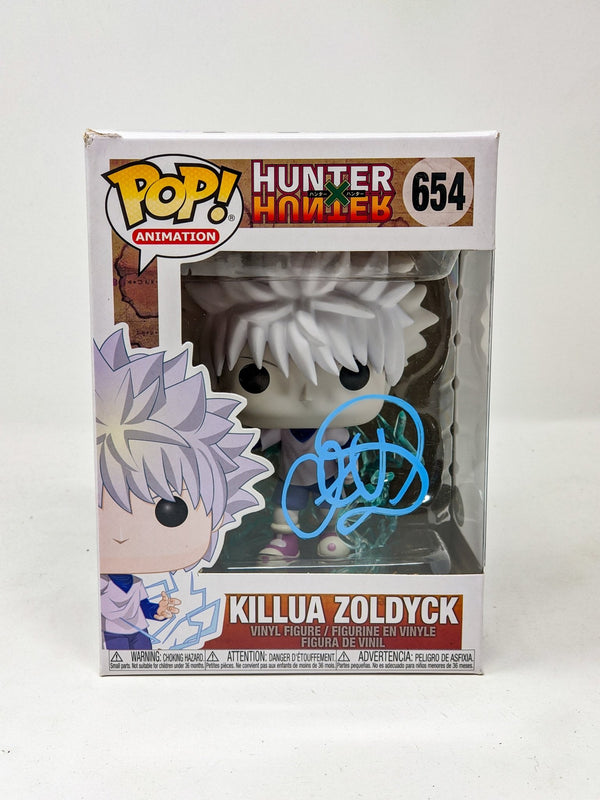 Cristina Vee Hunter X Hunter Killua Zoldyck #654 Signed Funko Pop JSA Certified Autograph