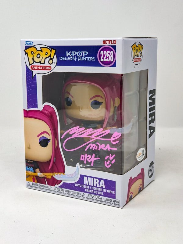 May Hong K-POP Demon Hunters Mira #2258 Signed Funko Pop JSA Certified Autograph