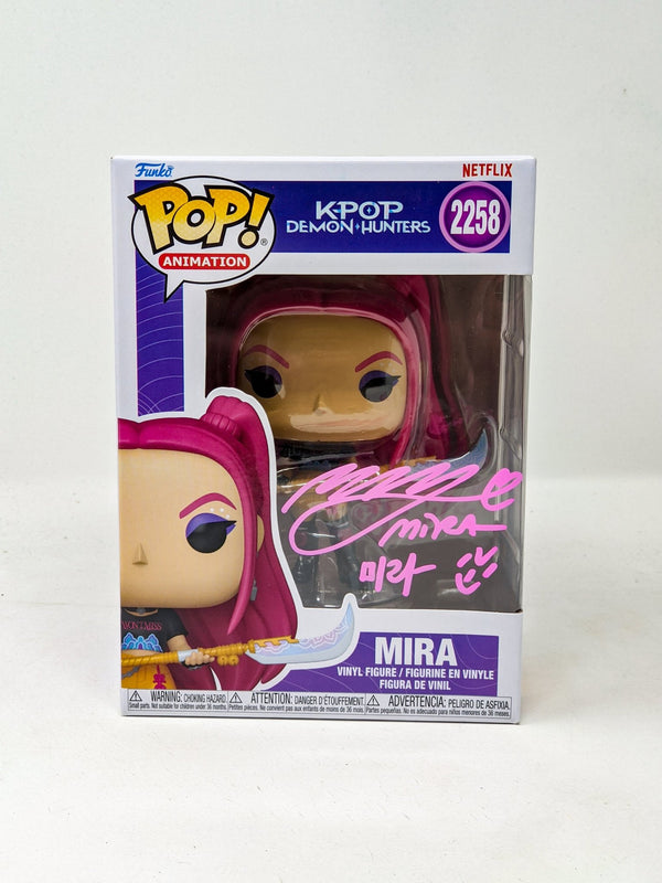 May Hong K-POP Demon Hunters Mira #2258 Signed Funko Pop JSA Certified Autograph