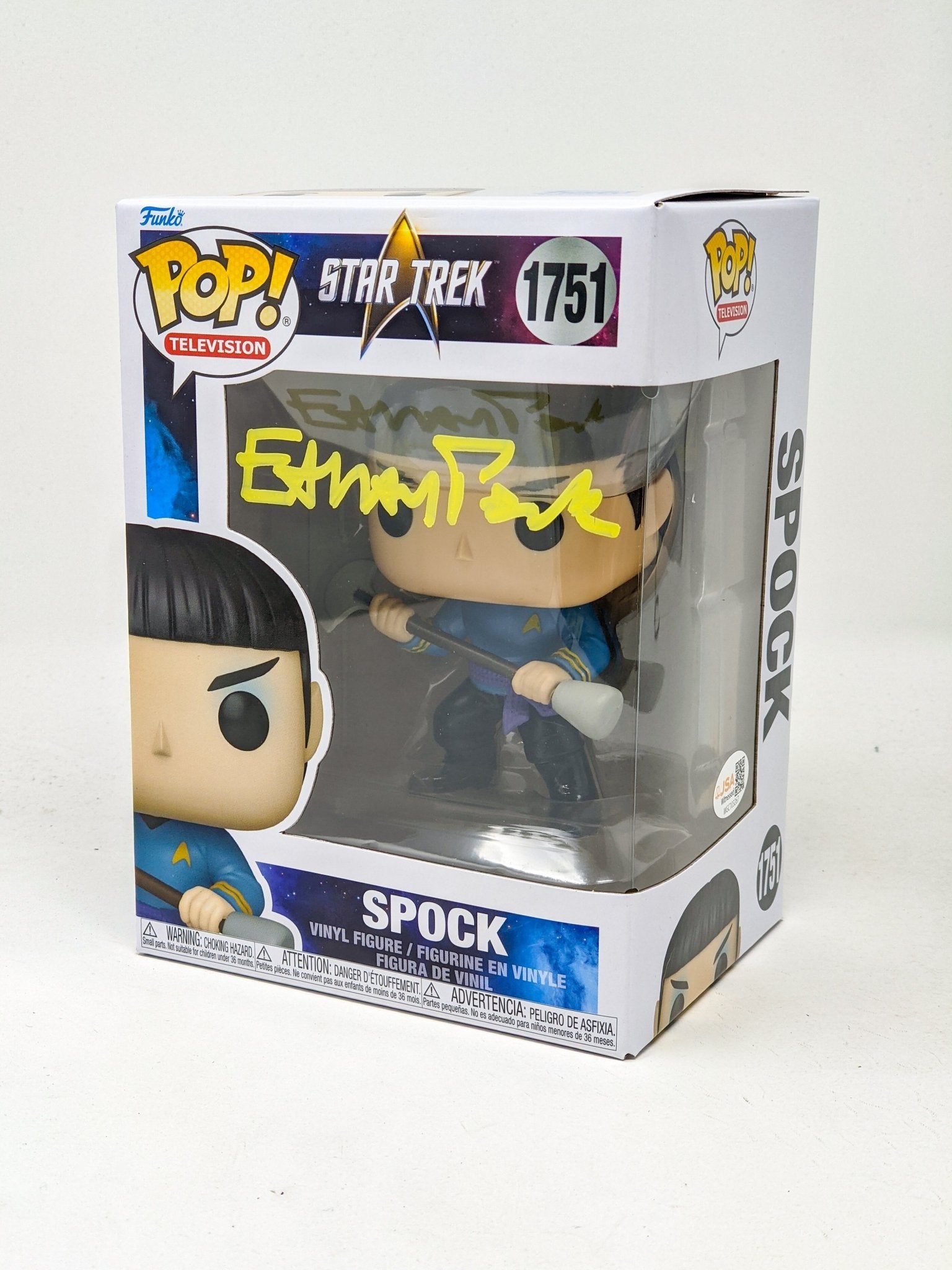 Ethan Peck Star Trek Spock #1751 Signed Funko Pop JSA Certified Autograph