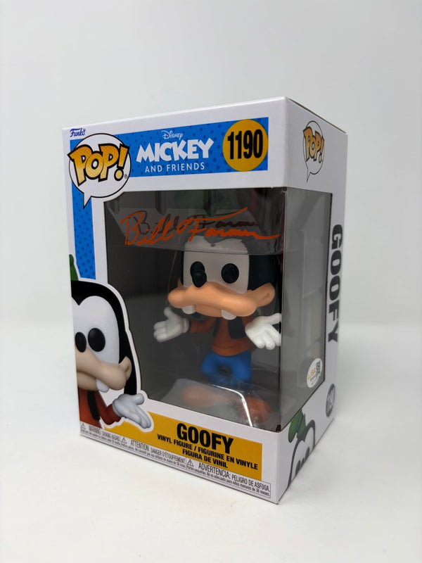 Bill Farmer Disney Goofy #1190 Signed Funko Pop JSA Certified Autograph