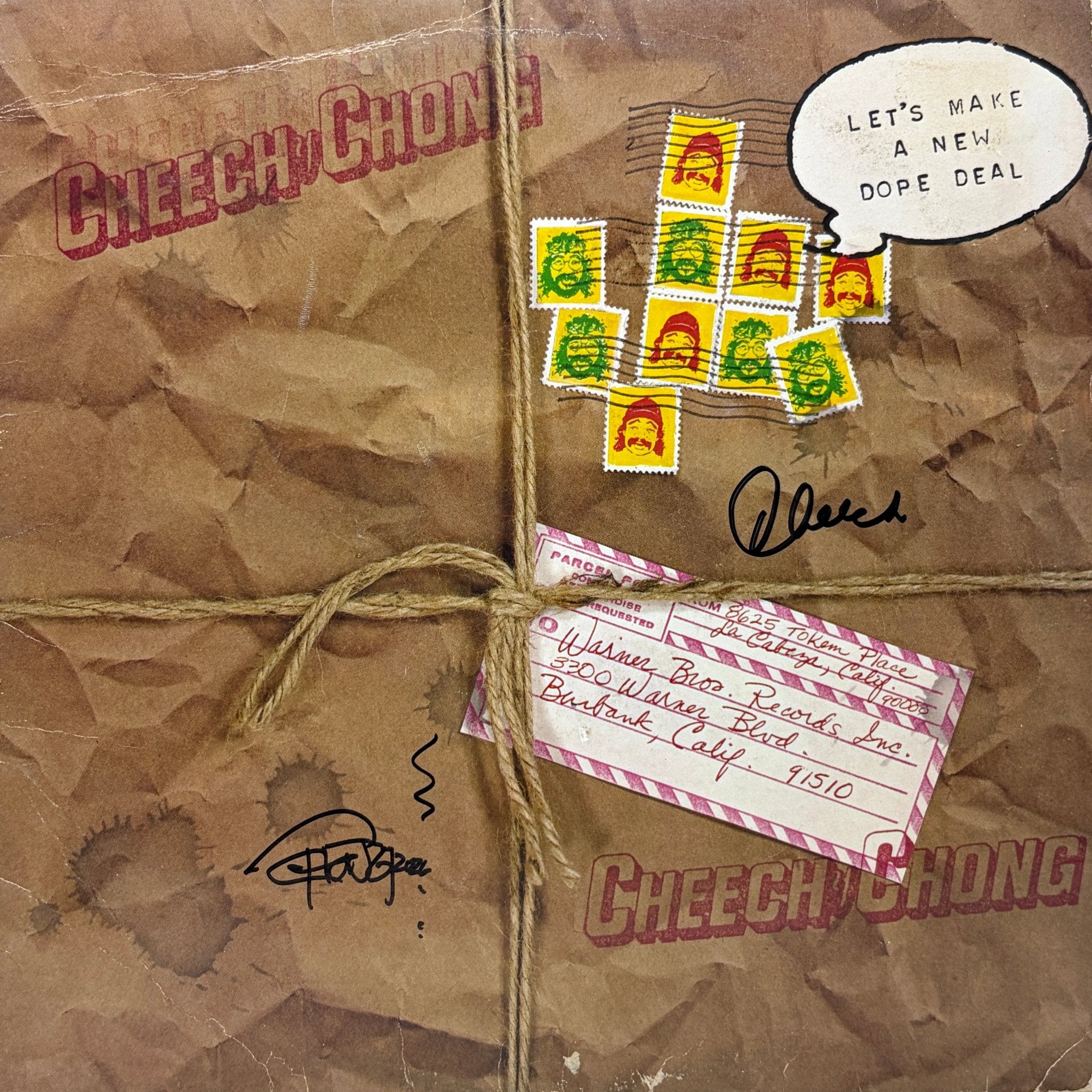 Cheech & Chong Let's Make A New Dope Deal Signed Vinyl Record Album