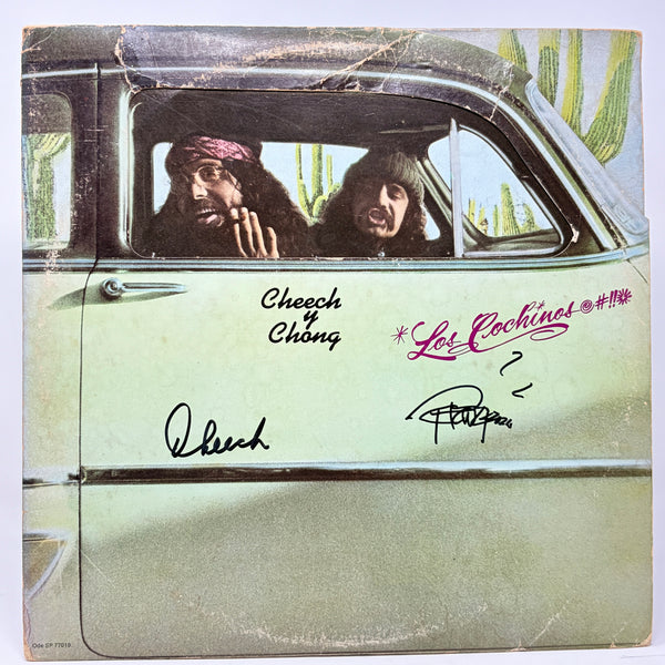 Cheech & Chong Los Cochinos Signed Vinyl Record Album