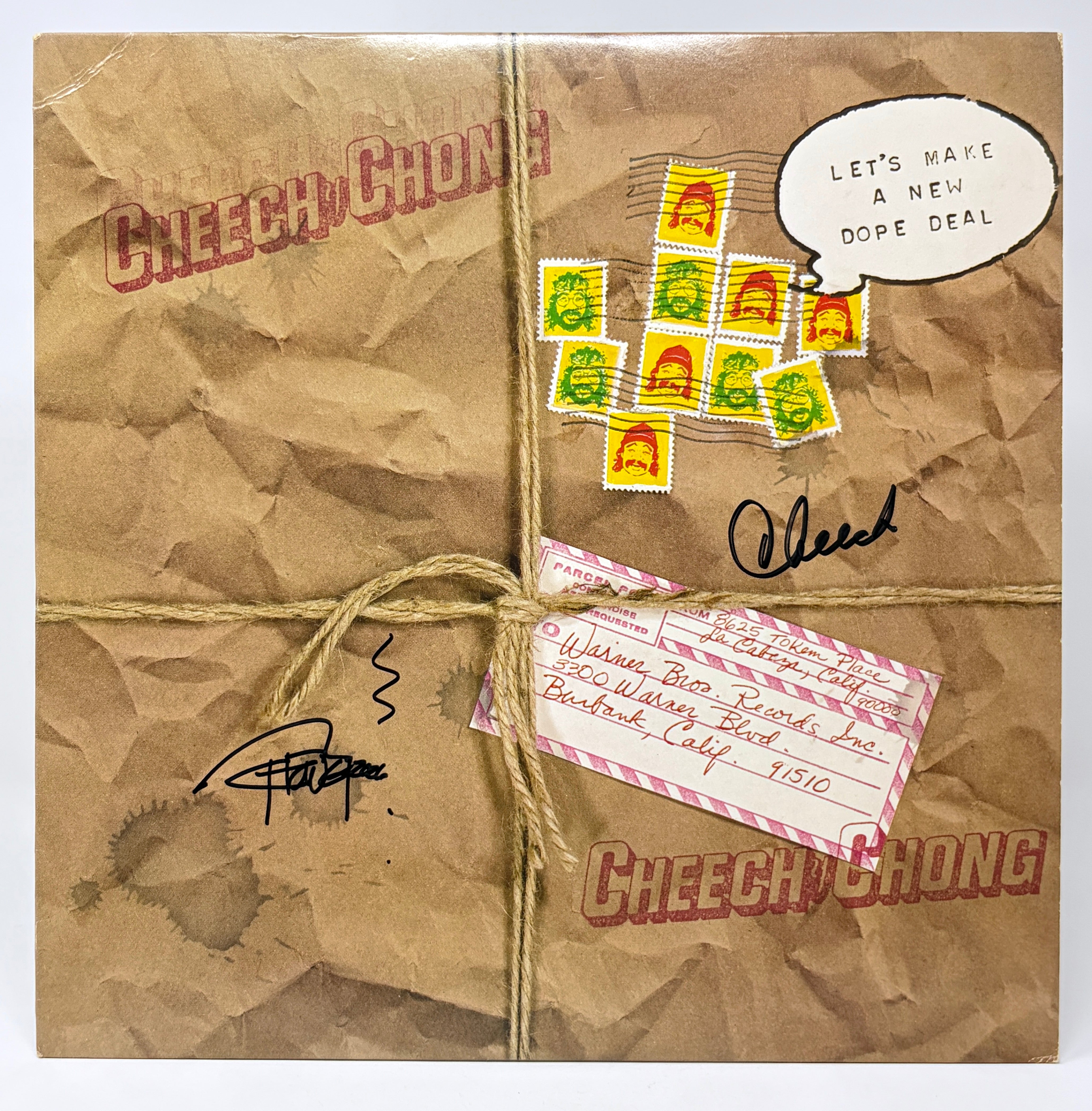 Cheech & Chong Let's Make A New Dope Deal Signed Vinyl Record Album
