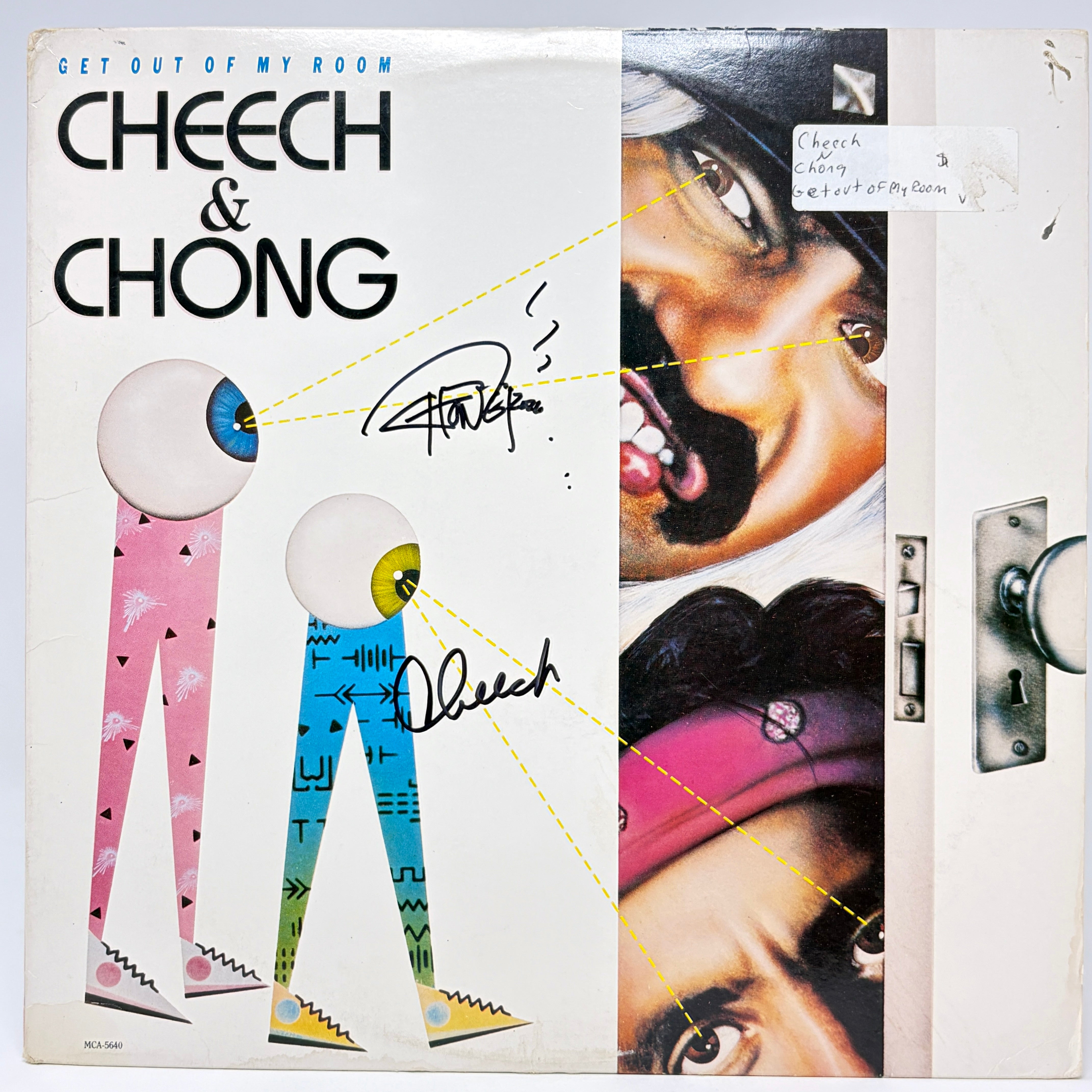 Cheech & Chong Get Out of My Room Signed Vinyl Record Album