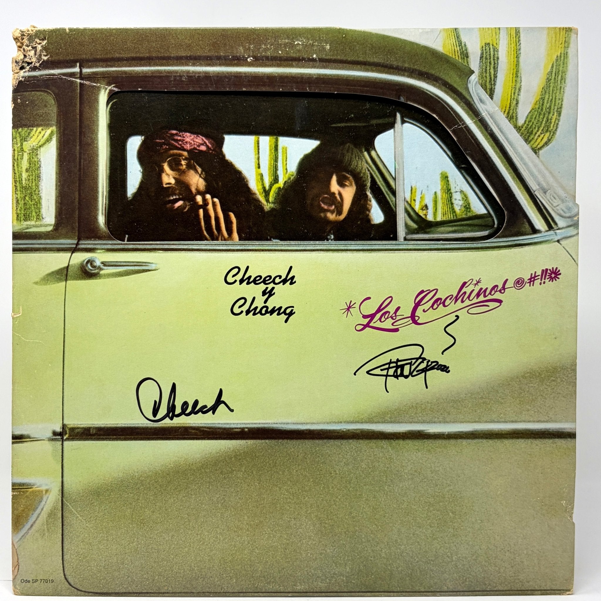 Cheech & Chong Los Cochinos Signed Vinyl Record Album