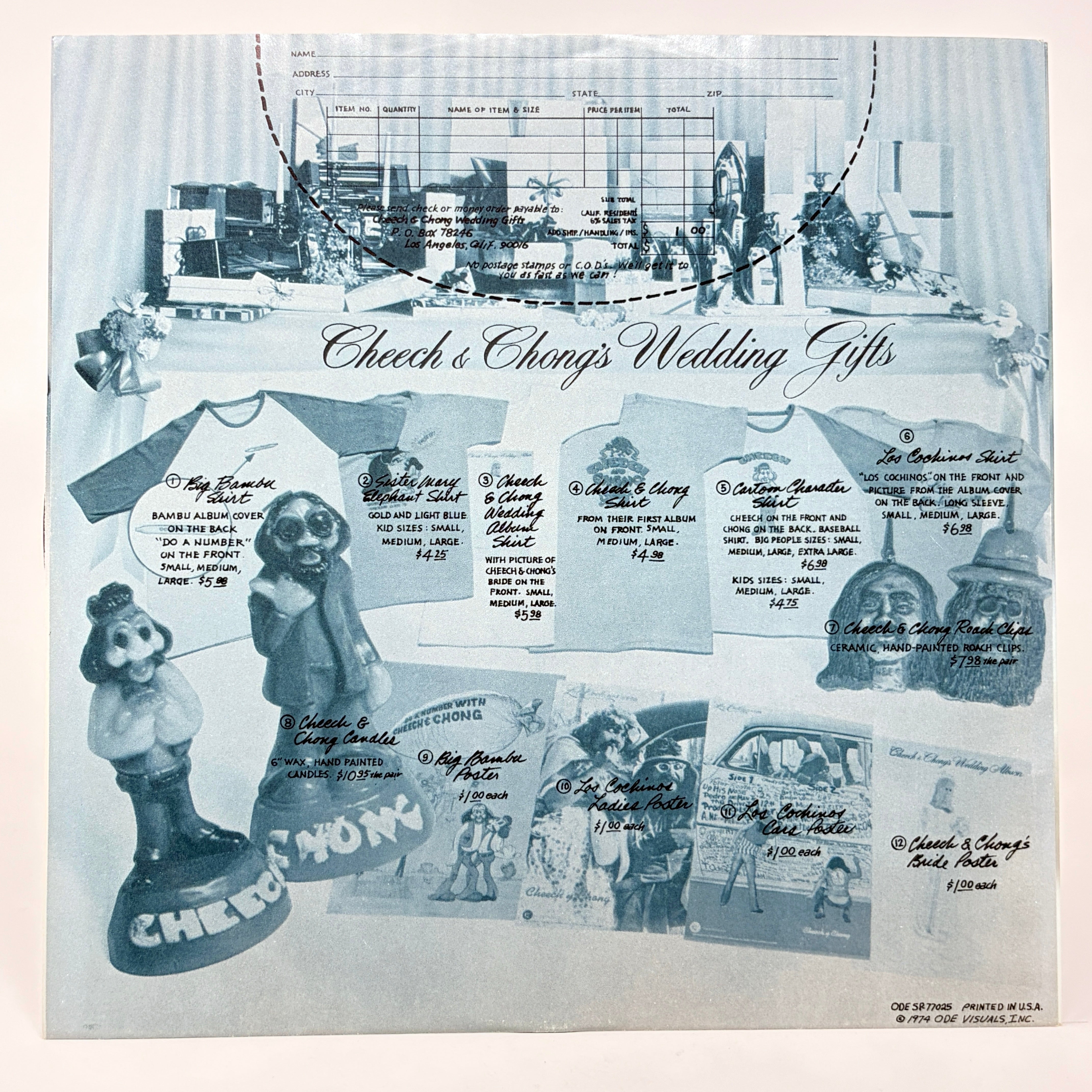 Cheech & Chong's Wedding Album Signed Vinyl Record Album