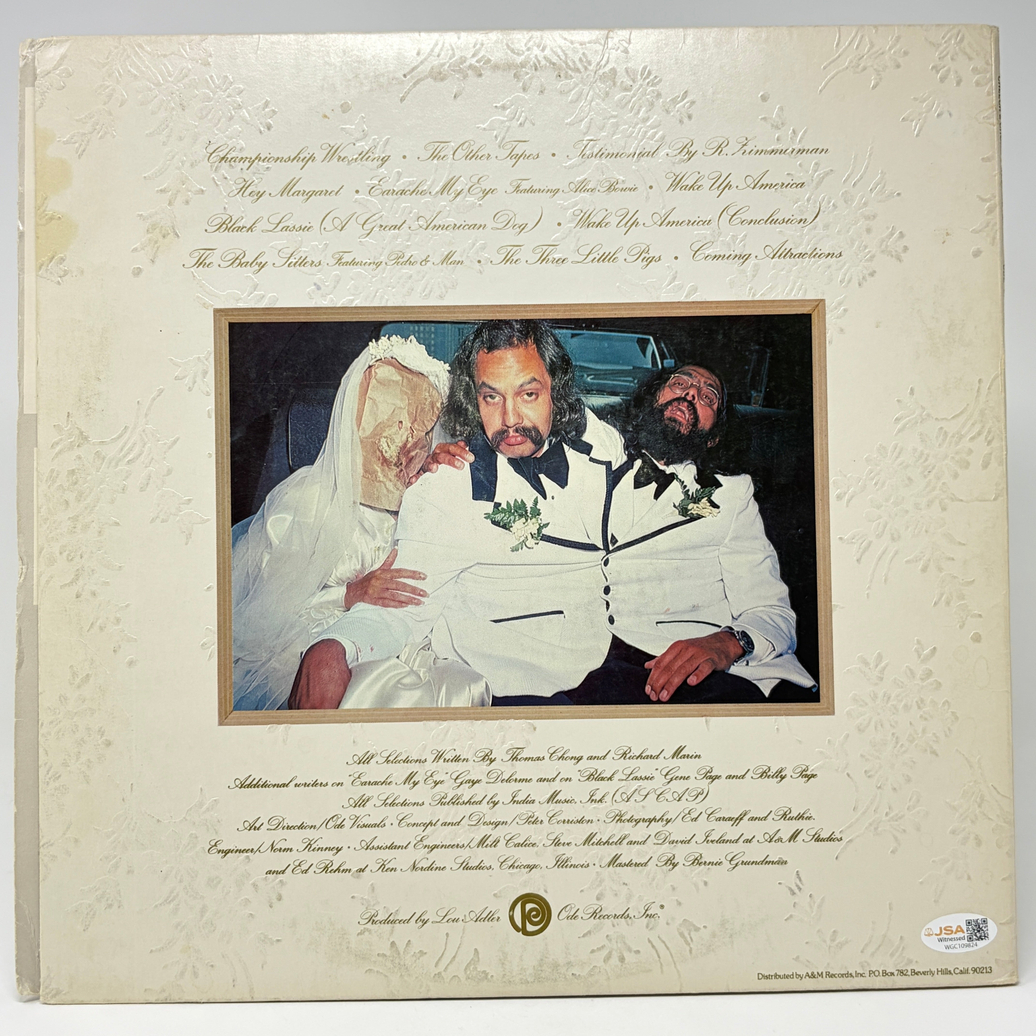 Cheech & Chong's Wedding Album Signed Vinyl Record Album
