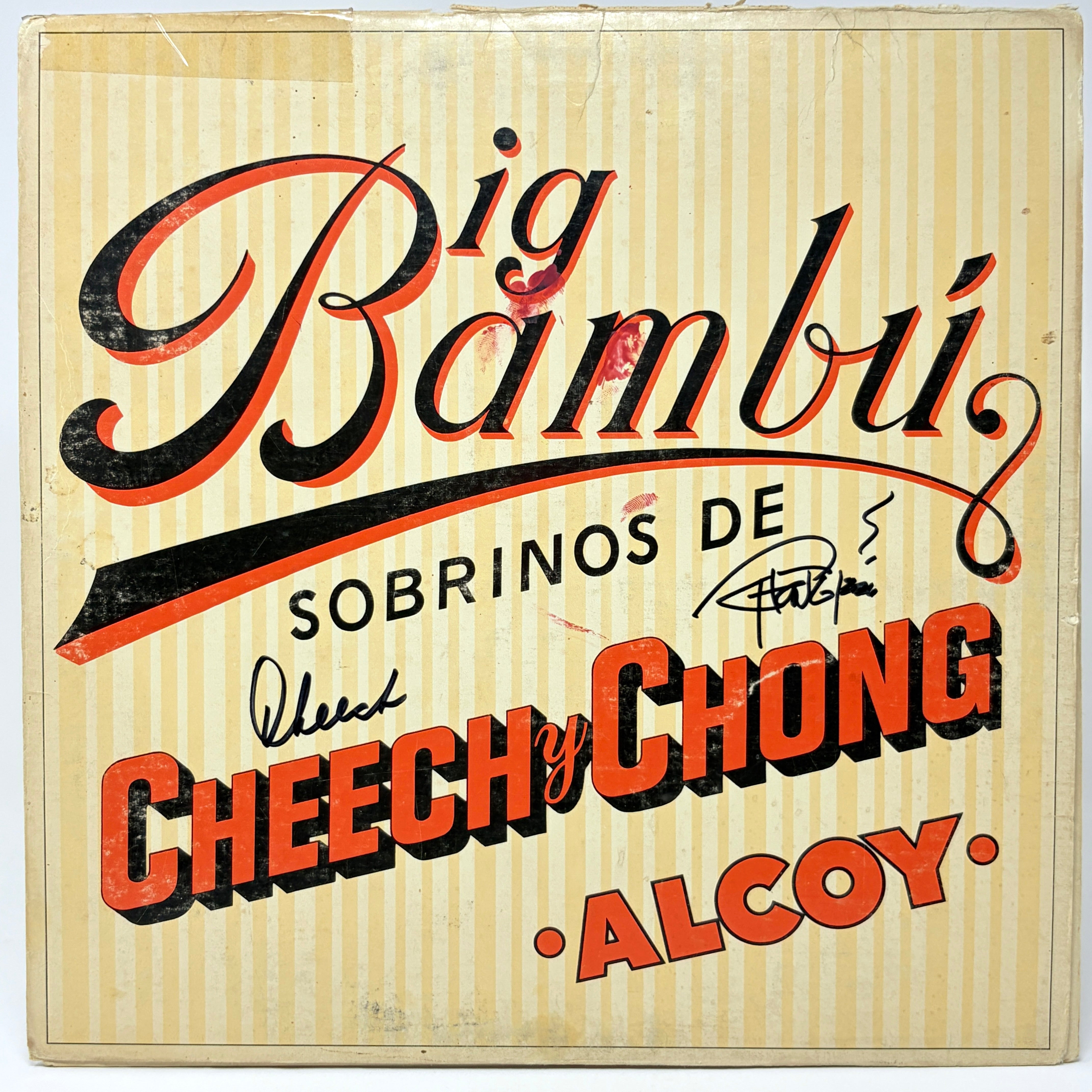 Big Bambú Sobrinos De Cheech Y Chong Alcoy Signed Vinyl Record Album