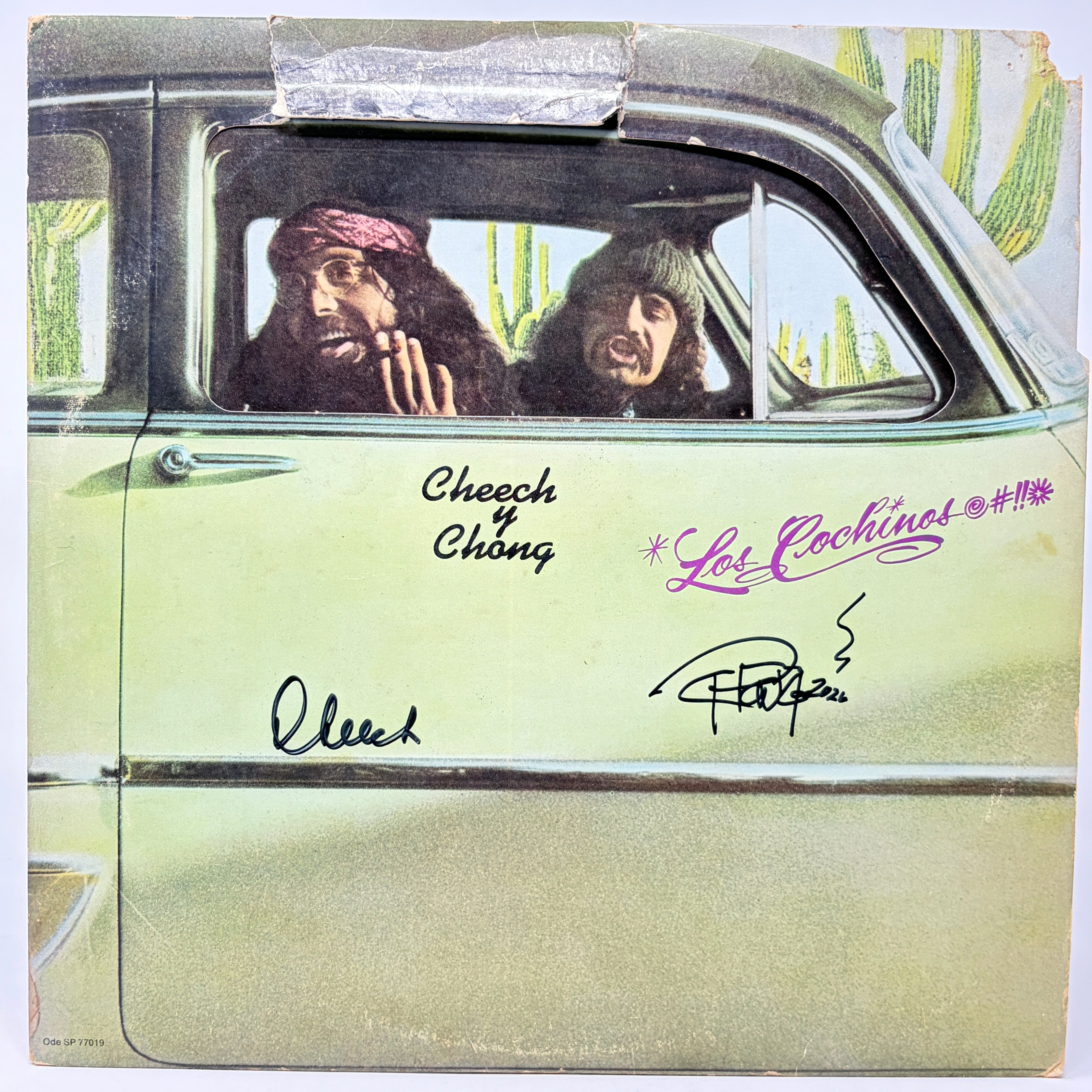 Cheech & Chong Los Cochinos Signed Vinyl Record Album
