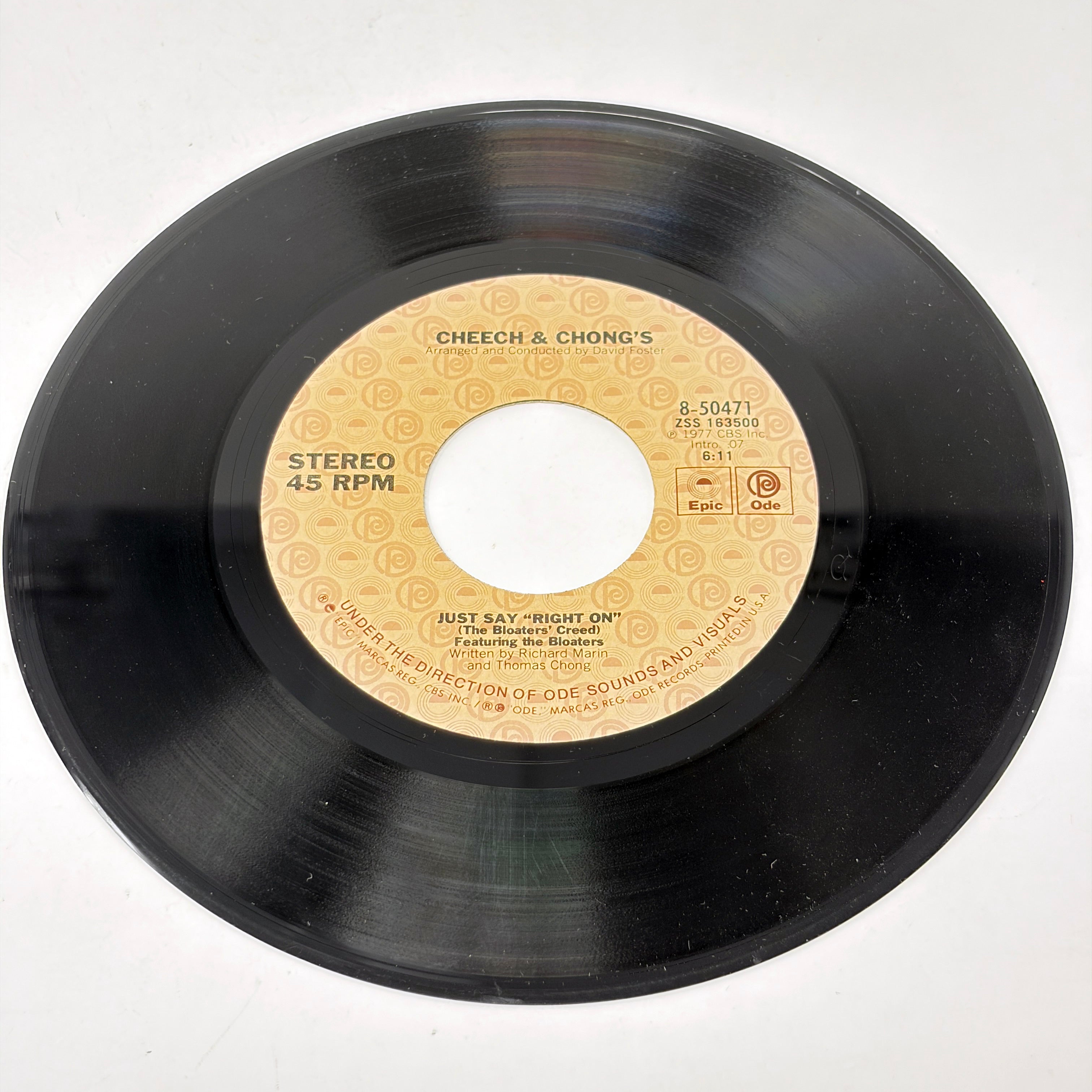 Cheech & Chong Bloat On Signed Vinyl Record