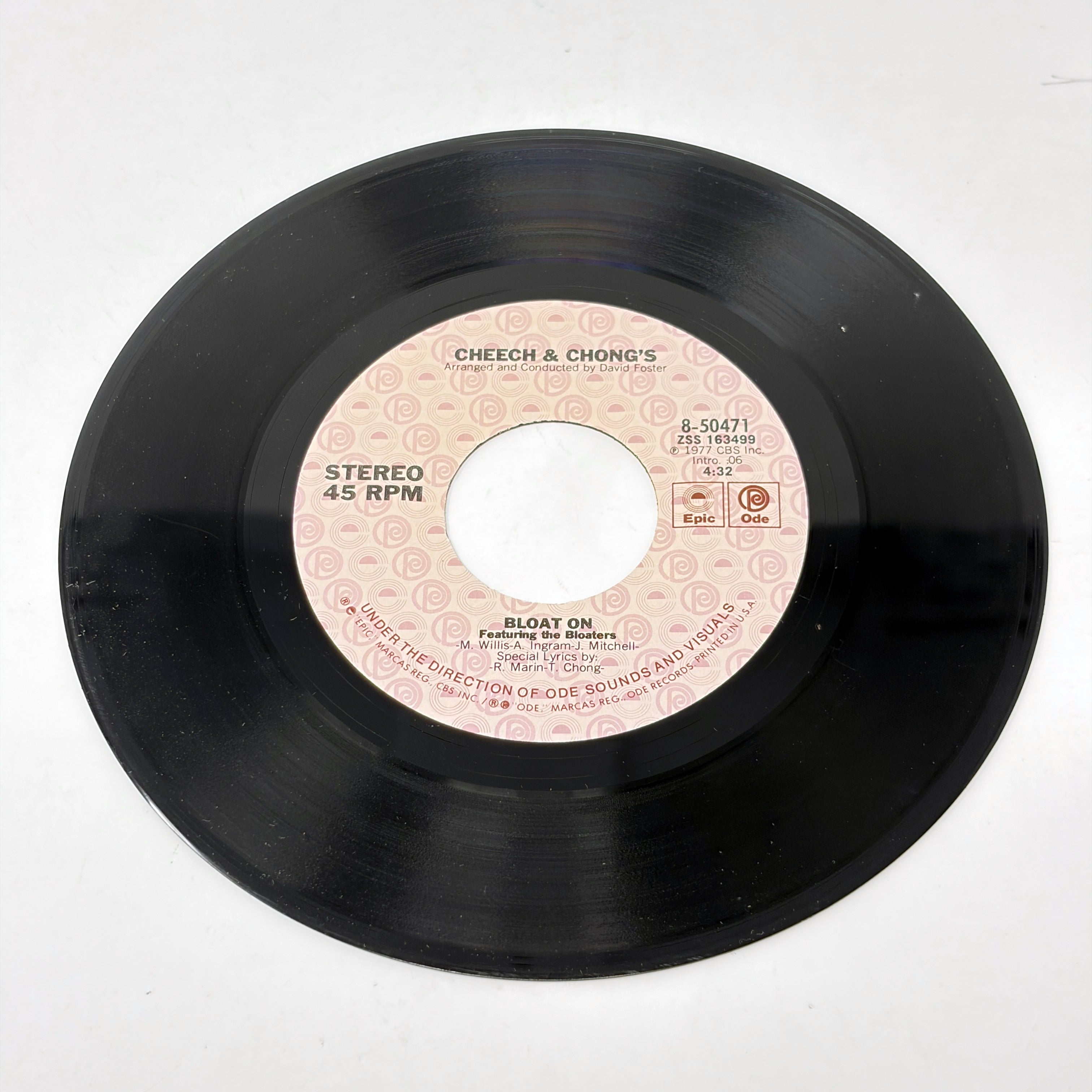 Cheech & Chong Bloat On Signed Vinyl Record